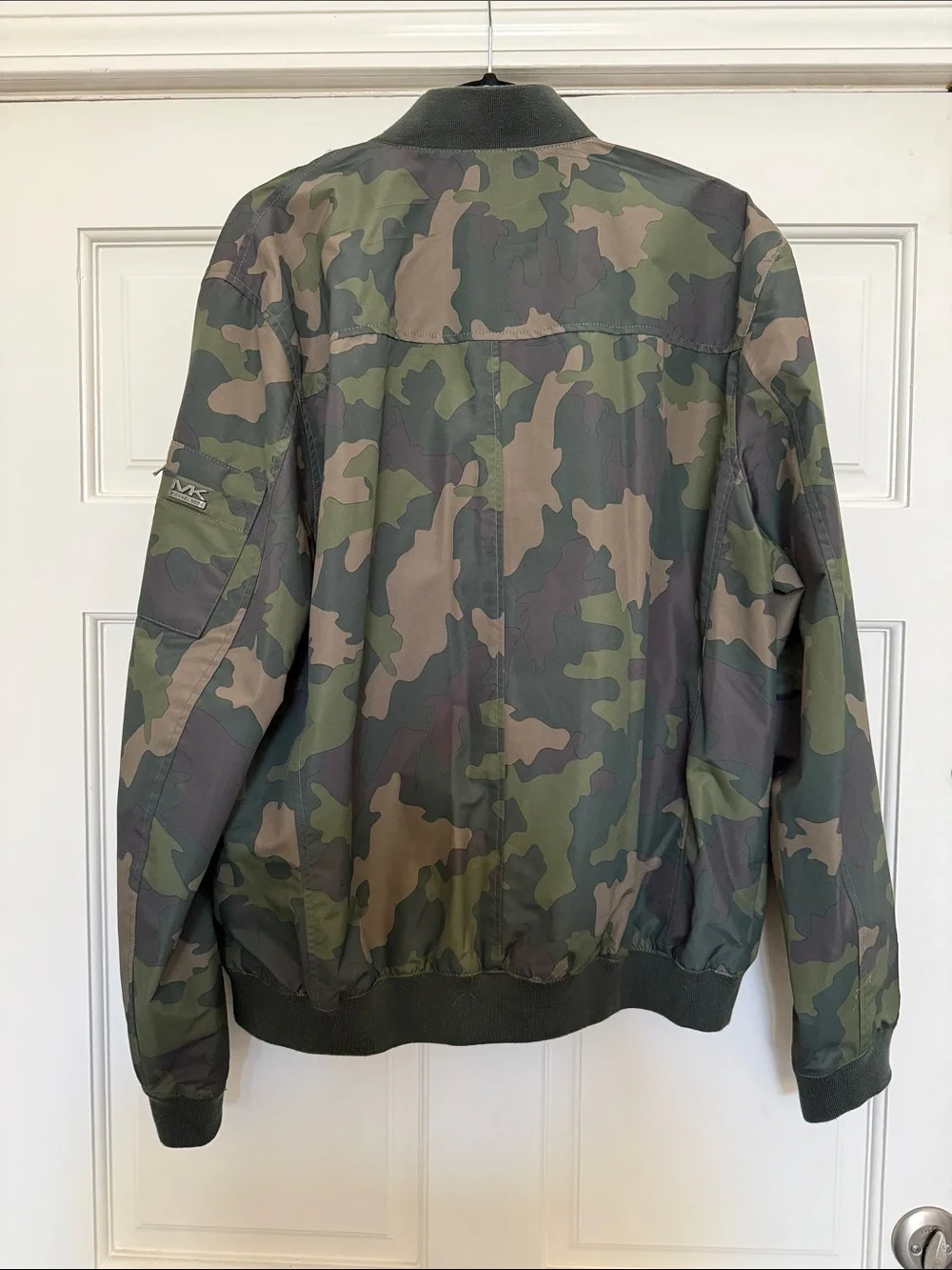 Michael Kors Men’s Camo Bomber Jacket - Green/Brown